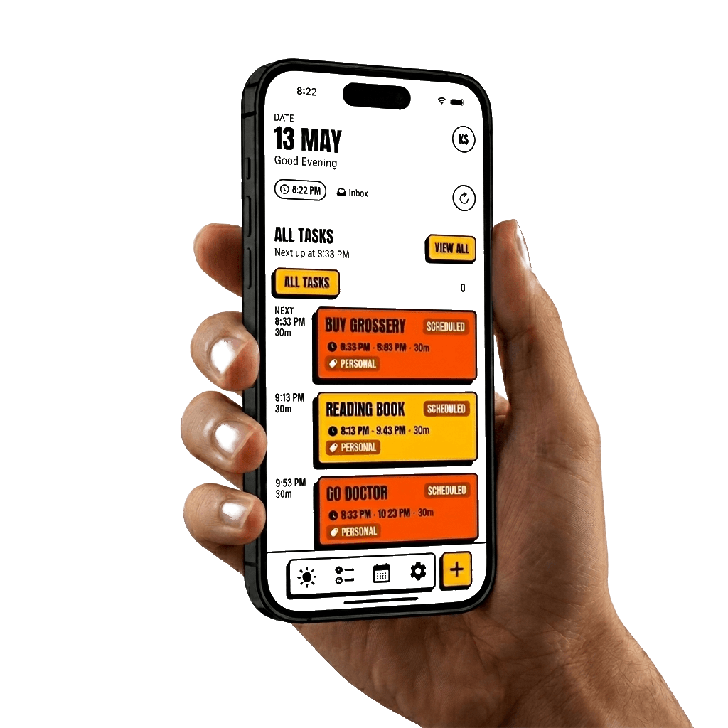 Trueday App Interface